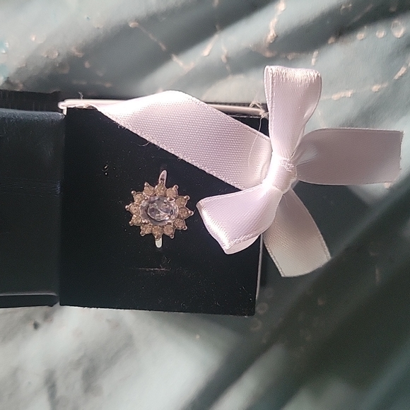 Cubic zirconia 16mm-20mm sterling silver rings - Picture 1 of 2